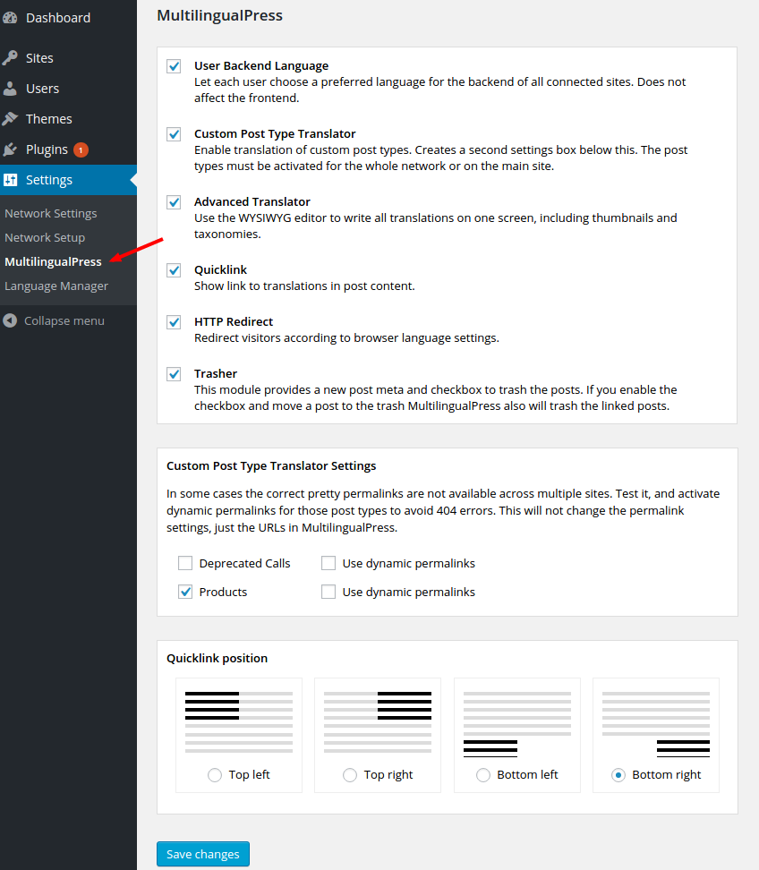 MultilingualPress 4 En Çok Kullanılan WordPress Dil Çeviri Eklentileri