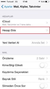 iPhone Mail Kurulumu - 3