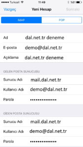 iPhone Mail Kurulumu - 7
