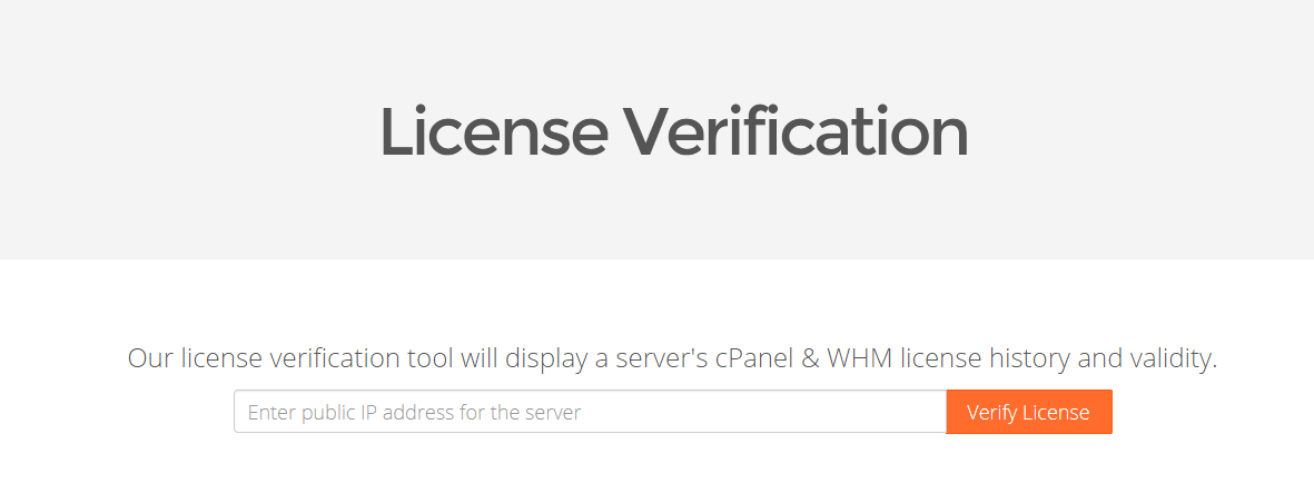 cPanel Lisans Kontrolu