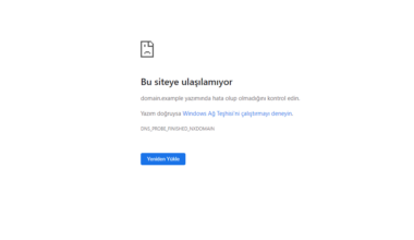 nxdomain DNS_probe_finished_nxdomain Hatası Nedir? Detaylı Çözüm